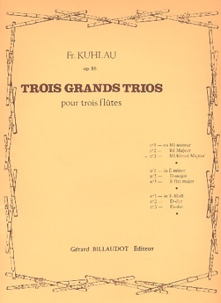 Grand trio mi bemol majeur op.86,3 pour 3 fltes parties