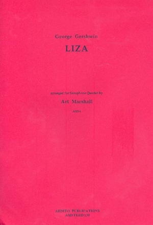 Liza for saxophone quartet score and parts