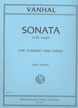 Sonata B flat major clarinet and piano