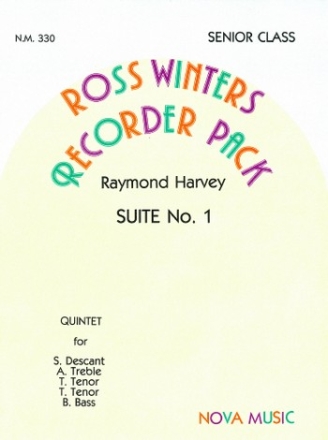 Suite no.1 for 5 recorders (SATTB) score and parts