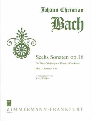 6 Sonaten op.16 Band 2 (Nr. 4-6) für Flöte und Klavier