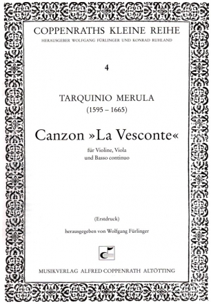 Canzon la vesconte fr Violine, Viola und Bc
