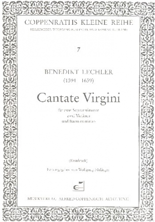 Cantate virgini fr 2 Soprane, 2 Violinen und Bc