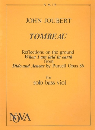 TOMBEAU FOR CELLO, REFELCTIONS ON THE GROUND WHEN I AM LAID IN EARTH FROM DIDO AND AENEAS, OP. 86