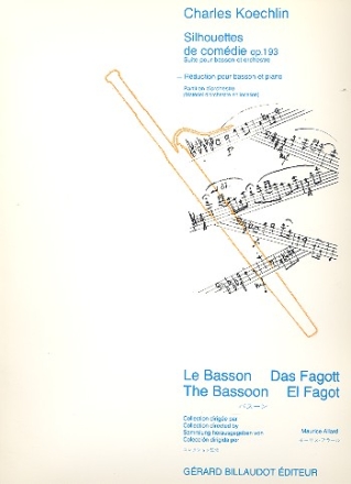 Silhouettes de comedie op.193 suite pour basson et piano