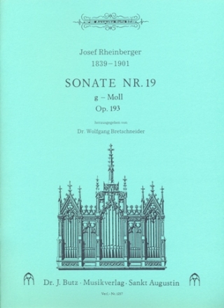 Sonate g-Moll Nr.19 op.193 fr Orgel