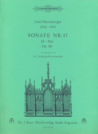 Sonate H-Dur op.181 fr Orgel