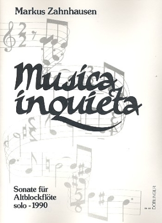 Musica inquieta Sonate fr Altblockflte solo