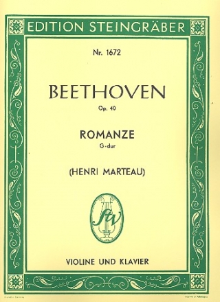 Romanze G-Dur op.40 fr Violine und Orchester fr Violine und Klavier