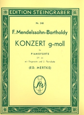 Konzert g-Moll op.25 fr 2 Klaviere mit Fingersatz