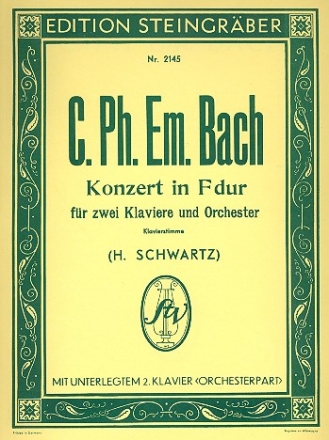 Konzert F-Dur WQ46 fr 2 Klaviere und Orchester fr 2 (!) Klaviere