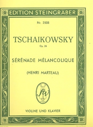 Srnade mlancolique op.26 fr Violine und Klavier