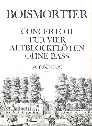 Concerto Nr.2 c-Moll op.15,2  fr 4 Altblockflten ohne Bass Partitur und Stimmen
