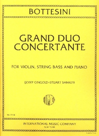 Grand Duo concertant for violin, string bass and piano