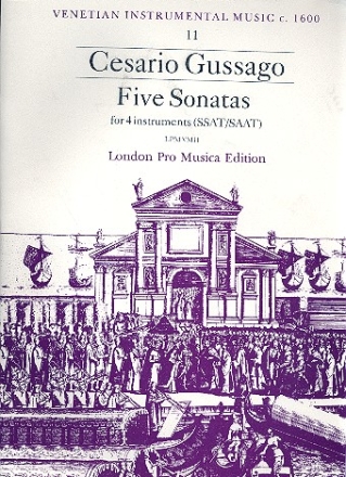 5 Sonatas for 4 instruments (1608) score and parts