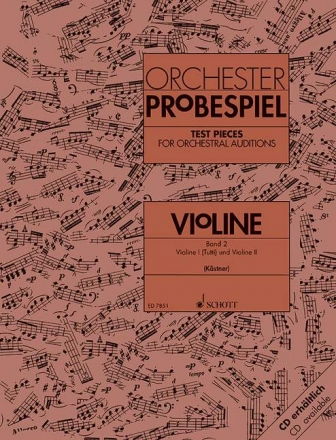Orchester-Probespiel Violine Band 2 fr Violine