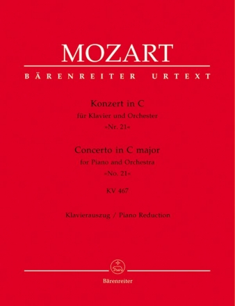 Konzert C-Dur KV467  fr Klavier und Orchester fr 2 Klaviere