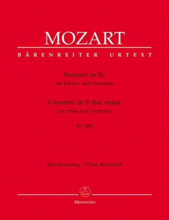 Konzert Es-Dur KV482 fr Klavier und Orchester  fr 2 Klaviere Spielpartitur