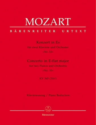 Konzert Es-Dur KV365 fr 2 Klaviere und Orchester fr 3 Klaviere