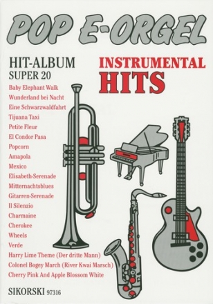 Pop E-Orgel Hit-Album Super 20 Instrumental Hits