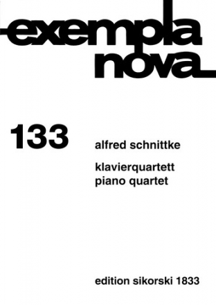 Quartett fr Violine, Viola, Violoncello und Klavier Partitur und Stimmen