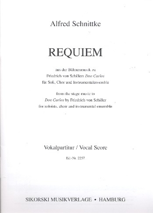 Requiem fr Soli, Chor und Instrumente Vokalpartitur