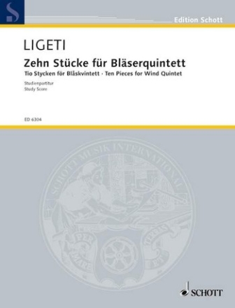 10 Stcke fr Blserquintett Studienpartitur