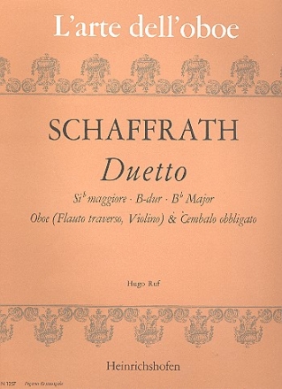 Duett B-Dur  fr Oboe (Flte, Violine) und Cembalo (Klavier)