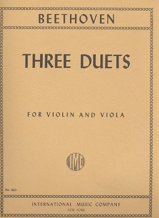 3 Duets for violin and viola