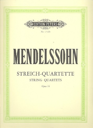 Streichquartette op.44 fr Streichquartett Stimmen