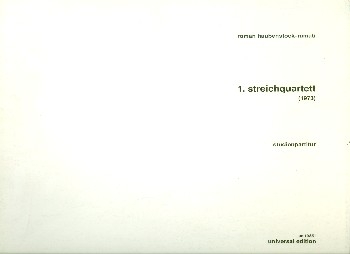 1.STREICHQUARTETT (1973) STUDIENPARTITUR