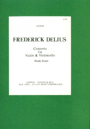 Concerto for violin, violoncello and orchestra study score