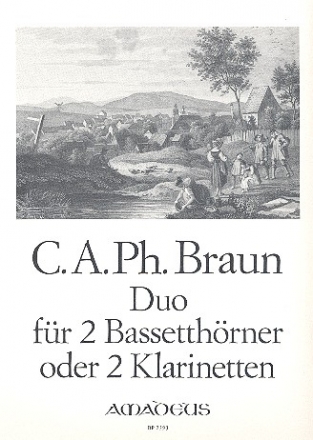 Duo für 2 Bassetthörner (2 Klarinetten) Stimmen