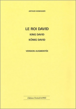 Le roi David Version augmente (Orchester) Studienpartitur