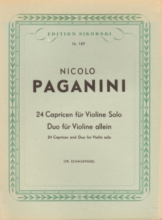 24 Capricen und Duo fr Violine solo