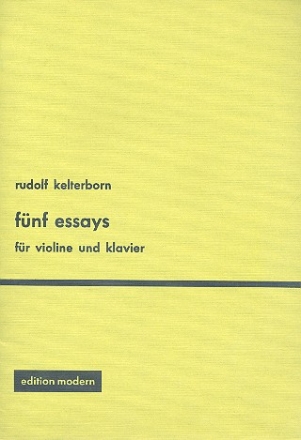 5 Essays fr Violine und Klavier