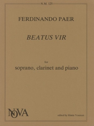 Beatus vir for soprano, clarinet and piano