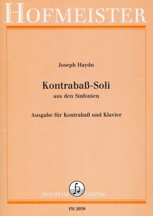 Kontraba-Soli aus den Sinfonien fr Kontraba und Klavier