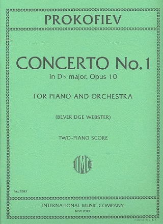 Concerto d flat major no.1 op.10 for piano and orchestra for 2 pianos