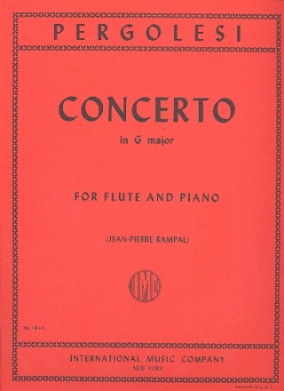 Concerto G major for flute and piano