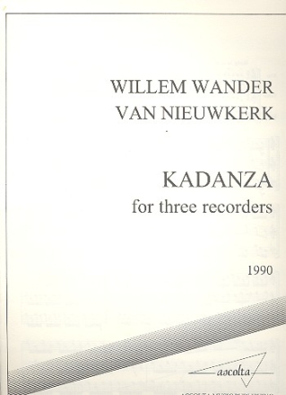 Kadenza  for 3 recorders (ATB) 3 scores
