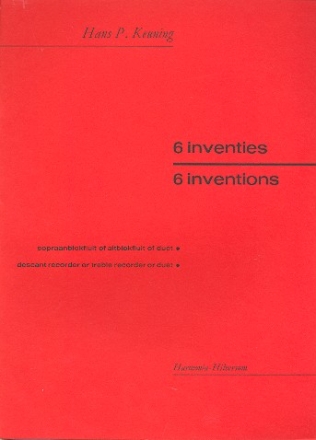 6 inventies s opraanblokfluit of altblokfluit of duet