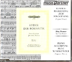 Lieder der Romantik fr hohe Singstimme und Klavier CD mit der Begleitung zur solosingstimme