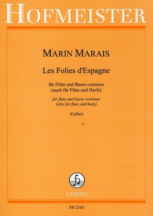 Les Folies d'Espagne für Flöte und Bc (Harfe)
