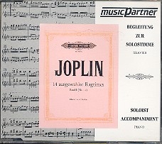 14 ausgewhlte Ragtimes Bd 1 (1-7) fr Klavier zu 4 Hnden Play-Along-CD (Begleitung zur Solostimme)