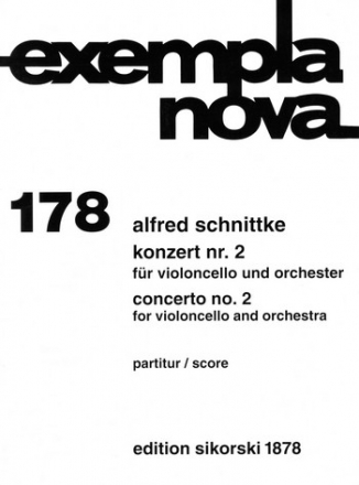 Konzert Nr. 2 fr Violoncello und Orchester Partitur