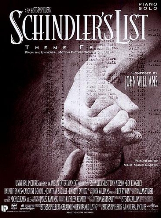 Schindlers Liste: Einzelausgabe fr Piano solo