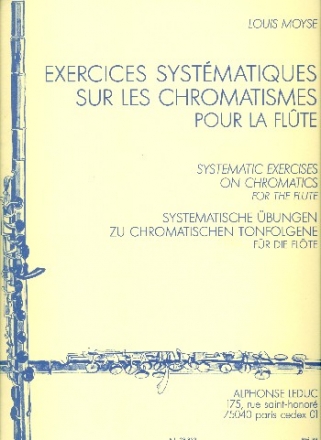 Exercices systematiques sur les chromatismes pour la flute