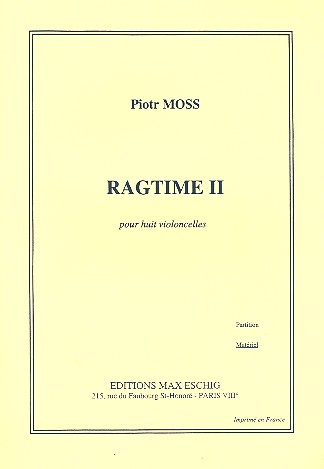 Ragtime 2 pour 8 violoncelles Stimmen komplett