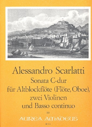 Sonate C-Dur fr Altblockflte (Flte, Oboe), 2 Violinen und Bc